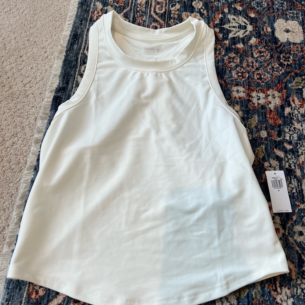 Old Navy White Powersoft Tank
